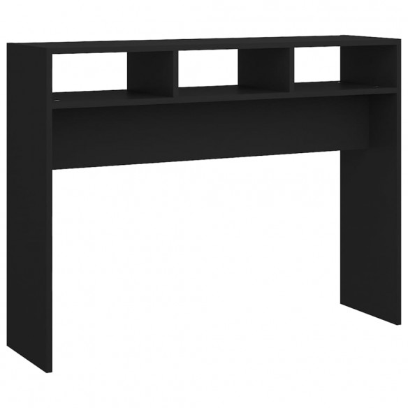 Table console Noir 105x30x80 cm Aggloméré