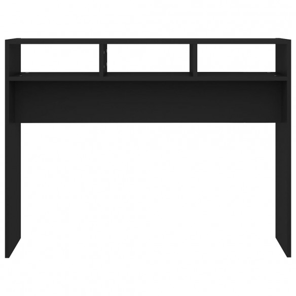 Table console Noir 105x30x80 cm Aggloméré