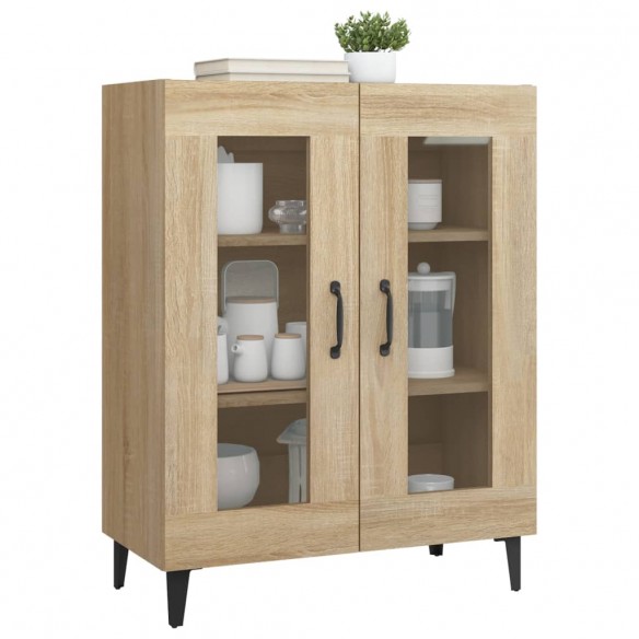 Buffet chêne sonoma 69,5x34x90 cm bois d'ingénierie