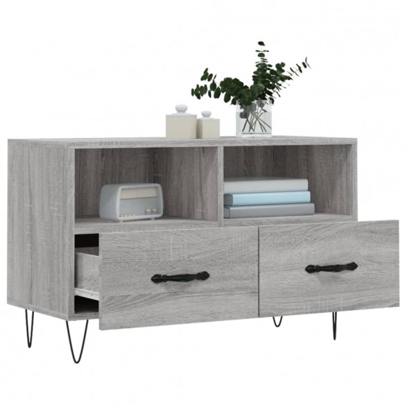 Meuble TV Sonoma gris 80x36x50 cm Bois d'ingénierie