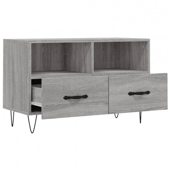 Meuble TV Sonoma gris 80x36x50 cm Bois d'ingénierie