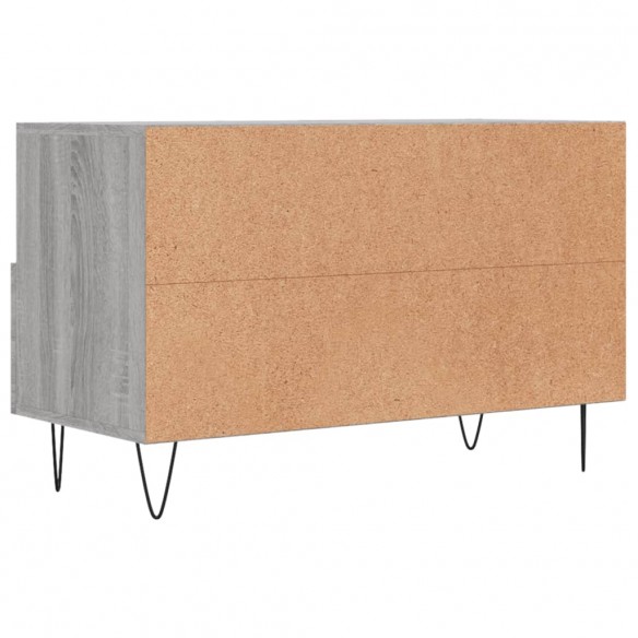 Meuble TV Sonoma gris 80x36x50 cm Bois d'ingénierie