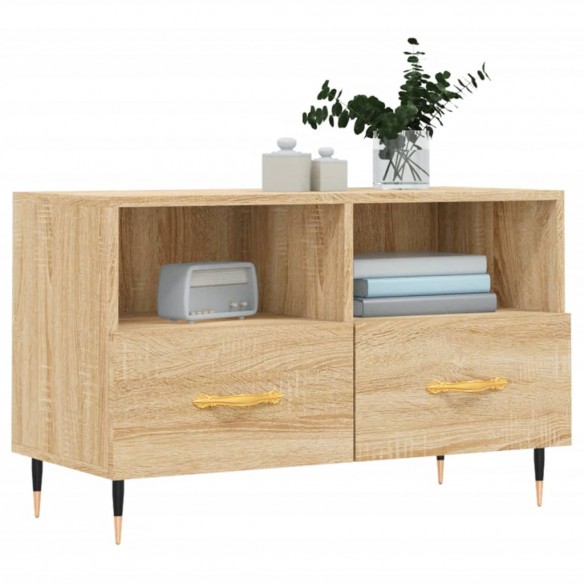 Meuble TV Chêne sonoma 80x36x50 cm Bois d'ingénierie