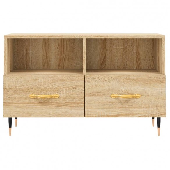 Meuble TV Chêne sonoma 80x36x50 cm Bois d'ingénierie