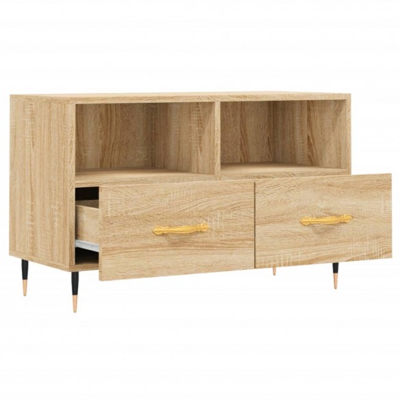 Meuble TV Chêne sonoma 80x36x50 cm Bois d'ingénierie