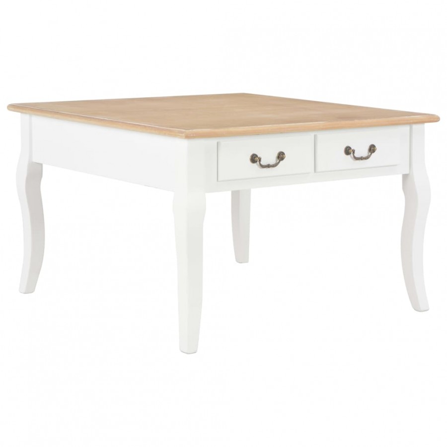 Table basse Blanc 80 x 80 x 50 cm Bois