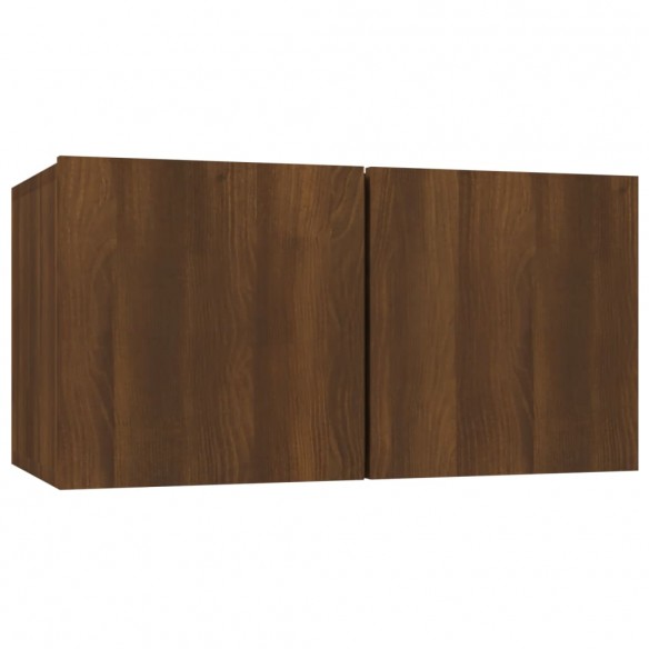 Ensemble de meubles TV 4 pcs Chêne marron Bois d'ingénierie