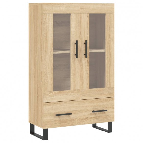 Buffet haut chêne sonoma 69,5x31x115 cm bois d'ingénierie