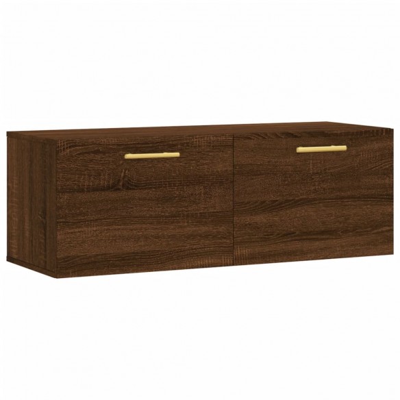 Armoire murale chêne marron 100x36,5x35 cm bois d'ingénierie