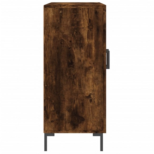 Buffet chêne fumé 90x34x80 cm bois d'ingénierie