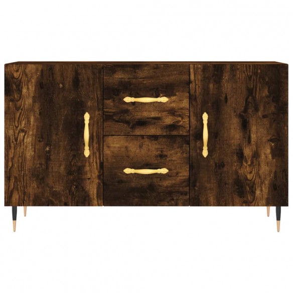 Buffet chêne fumé 100x36x60 cm bois d'ingénierie