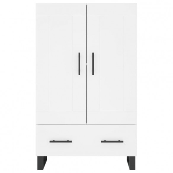 Buffet haut blanc 69,5x31x115 cm bois d'ingénierie