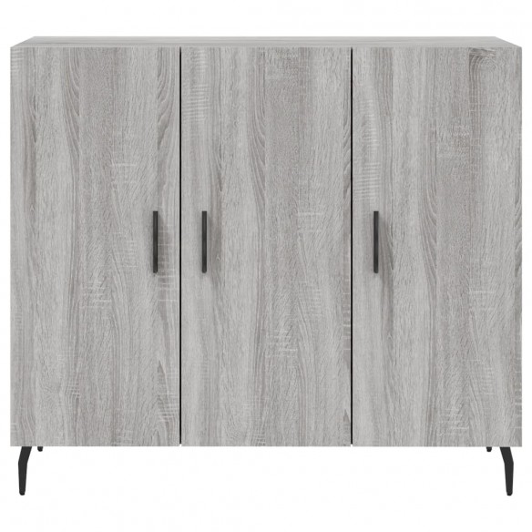 Buffet sonoma gris 90x34x80 cm bois d'ingénierie