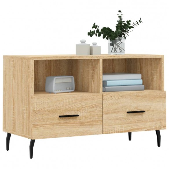 Meuble TV Chêne sonoma 80x36x50 cm Bois d'ingénierie