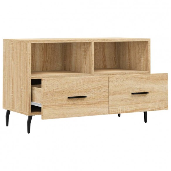 Meuble TV Chêne sonoma 80x36x50 cm Bois d'ingénierie