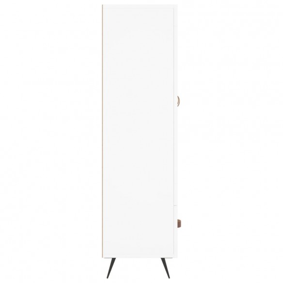 Buffet haut blanc 69,5x31x115 cm bois d'ingénierie