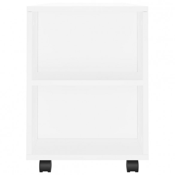 Meuble TV blanc 102x34,5x43 cm bois d'ingénierie