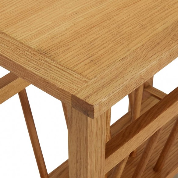 Table à revues 45x27x42 cm Bois de chêne solide