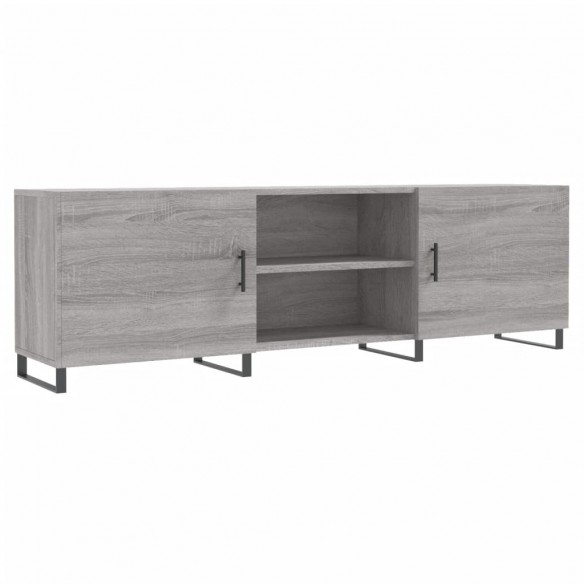 Meuble TV sonoma gris 150x30x50 cm bois d'ingénierie