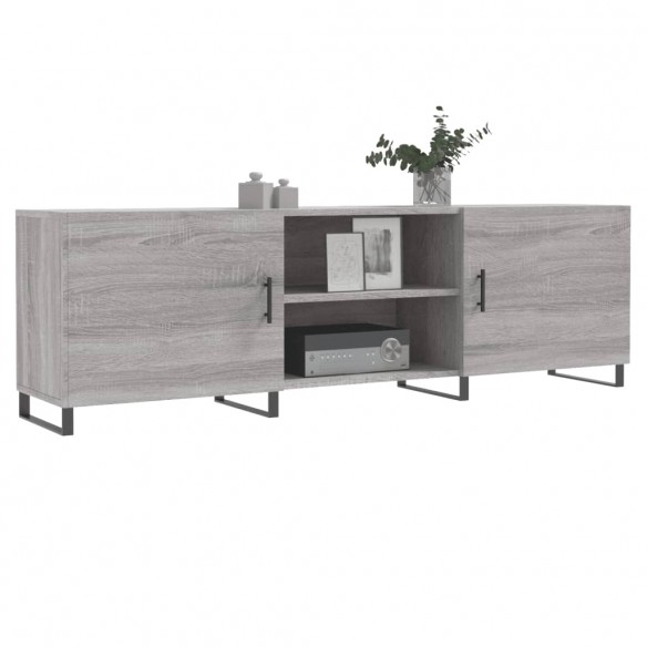 Meuble TV sonoma gris 150x30x50 cm bois d'ingénierie