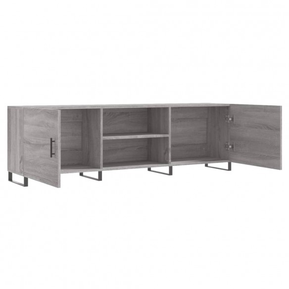 Meuble TV sonoma gris 150x30x50 cm bois d'ingénierie