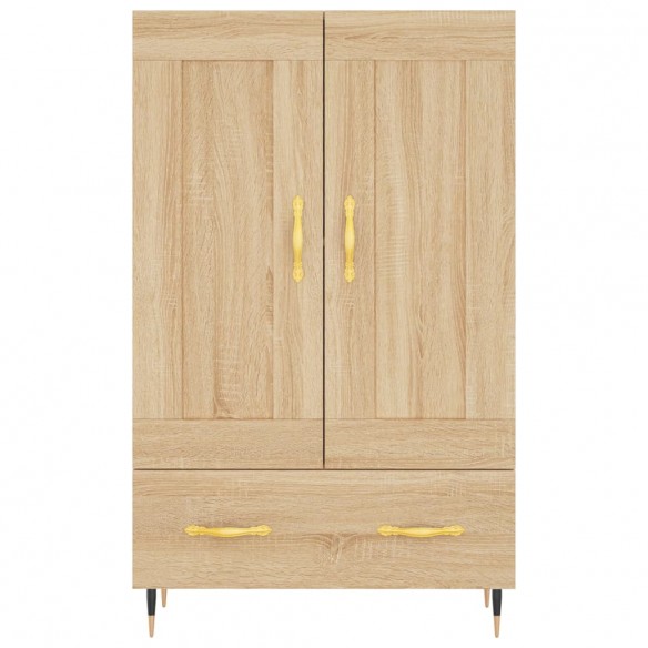 Buffet haut chêne sonoma 69,5x31x115 cm bois d'ingénierie