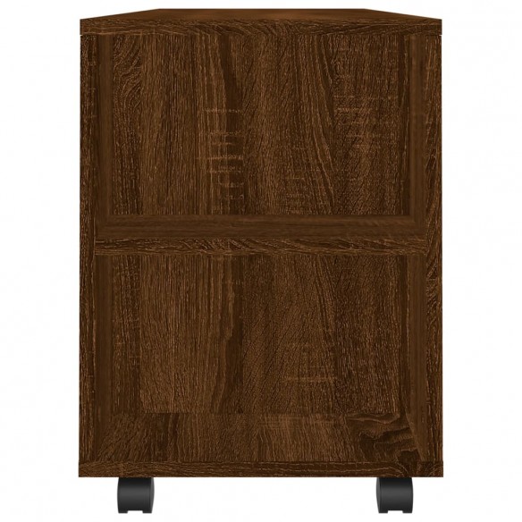 Meuble TV chêne marron 102x34,5x43 cm bois d'ingénierie