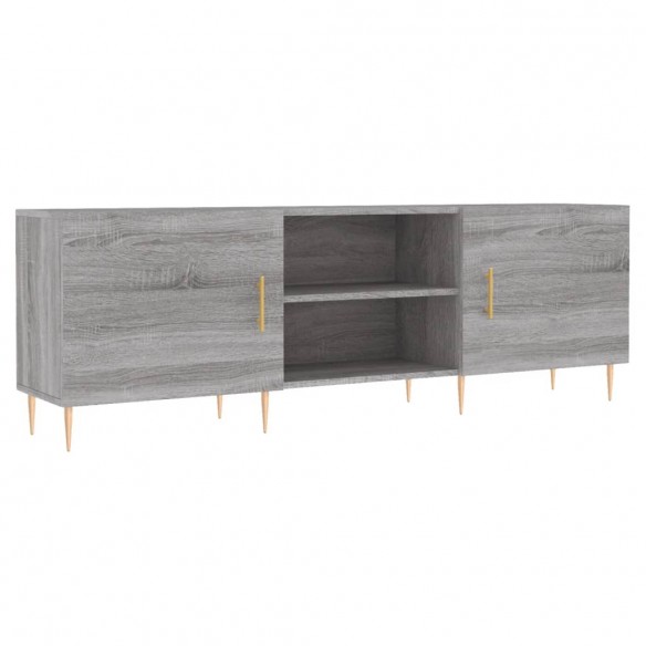 Meuble TV sonoma gris 150x30x50 cm bois d'ingénierie