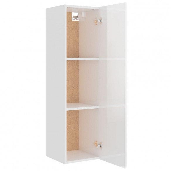 Ensemble de meubles TV 8 pcs Blanc brillant Bois d'ingénierie