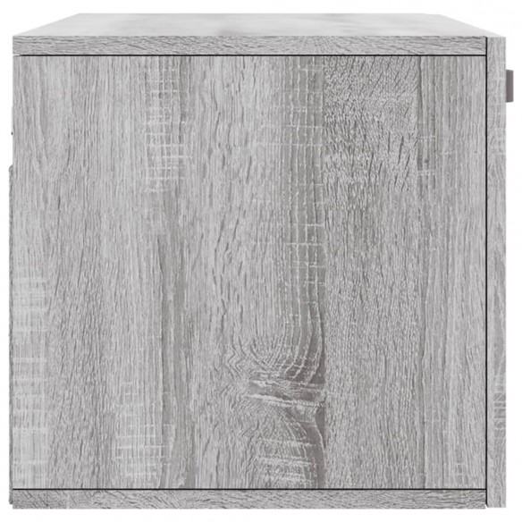 Armoire murale sonoma gris 80x36,5x35 cm bois d'ingénierie