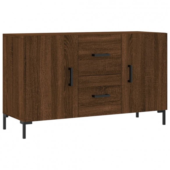 Buffet chêne marron 100x36x60 cm bois d'ingénierie