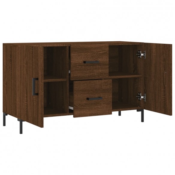 Buffet chêne marron 100x36x60 cm bois d'ingénierie