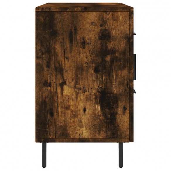 Buffet chêne fumé 100x36x60 cm bois d'ingénierie