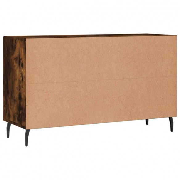 Buffet chêne fumé 100x36x60 cm bois d'ingénierie