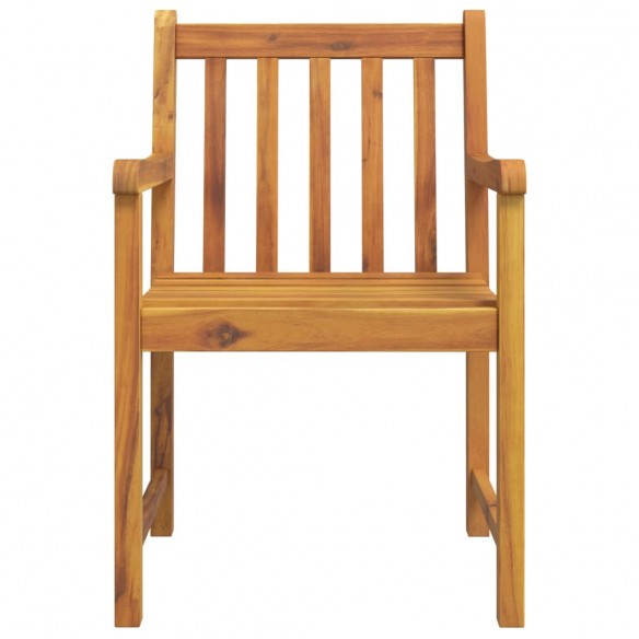 Chaises de jardin lot de 6 56x55,5x90 bois massif d'acacia