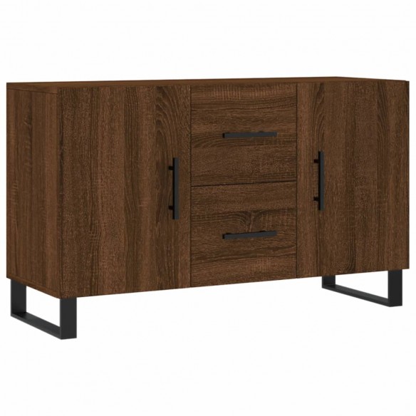 Buffet chêne marron 100x36x60 cm bois d'ingénierie