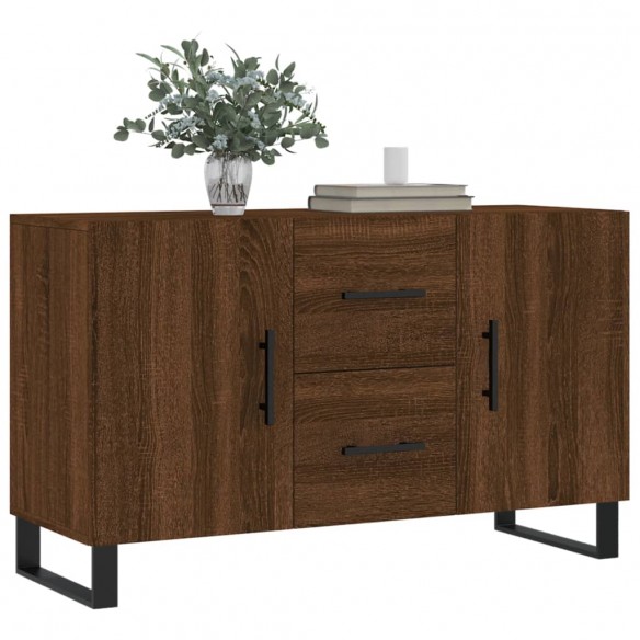 Buffet chêne marron 100x36x60 cm bois d'ingénierie