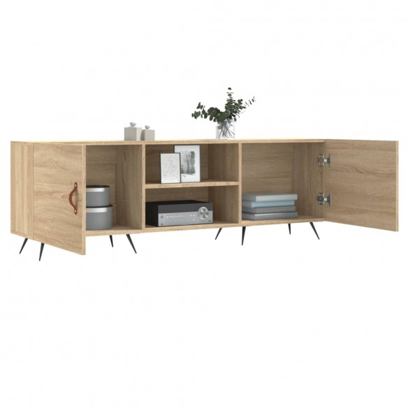 Meuble TV chêne sonoma 150x30x50 cm bois d'ingénierie