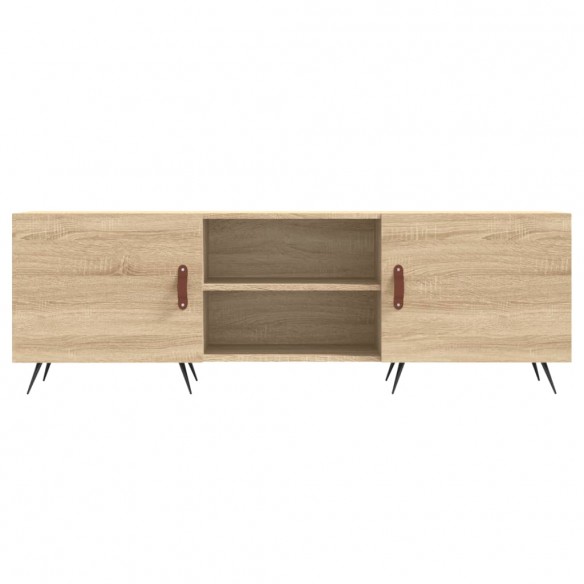 Meuble TV chêne sonoma 150x30x50 cm bois d'ingénierie