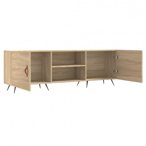 Meuble TV chêne sonoma 150x30x50 cm bois d'ingénierie