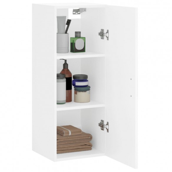 Armoire murale blanc 34,5x34x90 cm