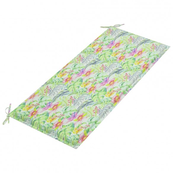 Banc de jardin avec coussin 120 cm Bambou