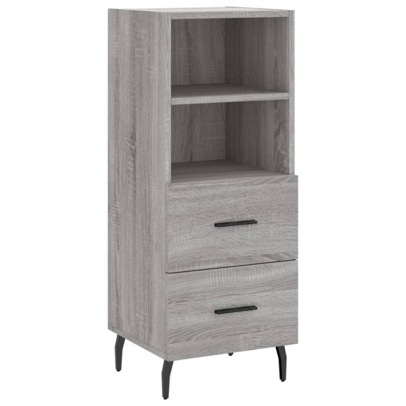 Buffet haut Sonoma gris 34,5x34x180 cm Bois d'ingénierie