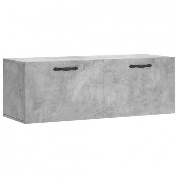 Armoire murale gris béton 100x36,5x35 cm bois d'ingénierie