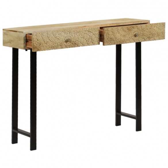 Table console Bois de manguier massif 102 x 30 x 79 cm