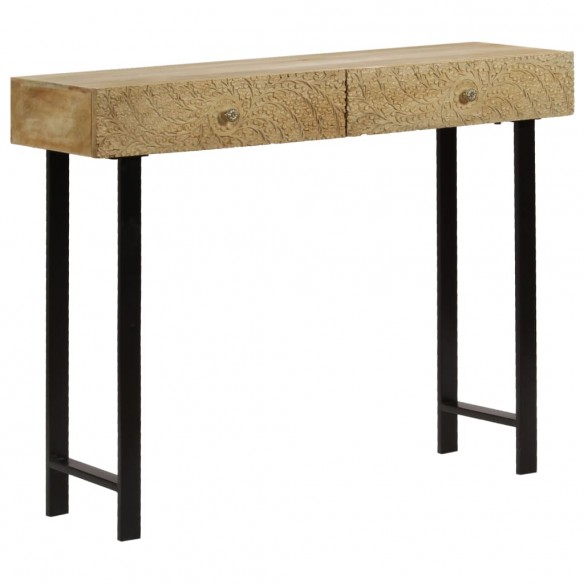 Table console Bois de manguier massif 102 x 30 x 79 cm