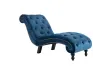 Chaise longue Bleu Velours