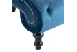 Chaise longue Bleu Velours