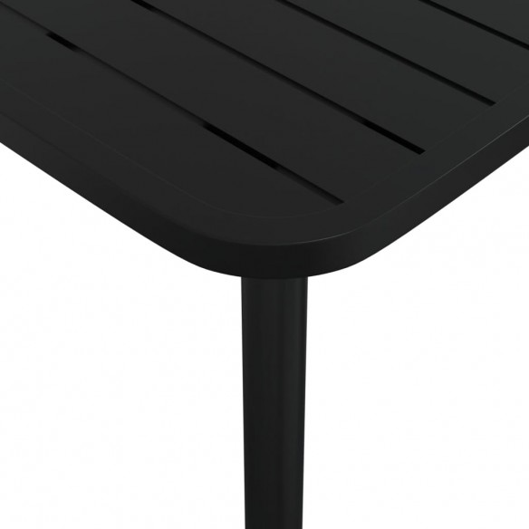 Table de jardin anthracite 165x80x71 cm acier