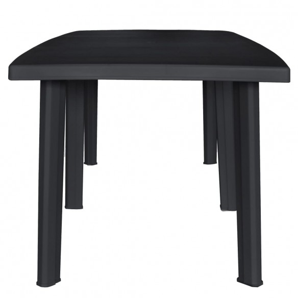 Table de jardin Anthracite 216x90x72 cm Plastique